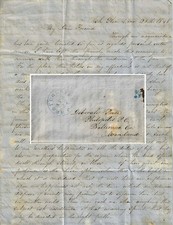 1848 – A Quaker letter from Pennsylvania Woman Welcoming her Brother’s Fiance picture