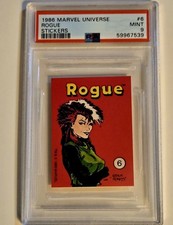 1986 Comic Images Rogue #6 PSA 9 Marvel Universe Stickers π₯ Low Pop picture