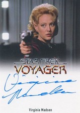 VL VHTF Star Trek Voyager A&I Autograph of Virginia Madsen as Kellin FB FFF picture