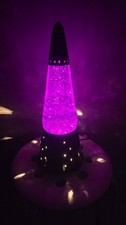 Lava Lite Wizard Glitter Lamp Purple Vintage Star Moon 16