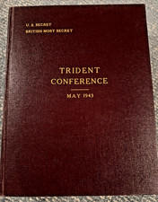 *ORIGINAL* 1943 WWII TRIDENT Washington SECRET CCS Conference Papers Copy 27 picture