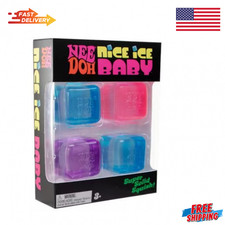 NeeDoh Nice Ice Baby 4-Pack Mini Cubes Squishy Fidget Stress Toy picture