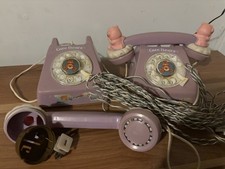 VTG Care Bears Battery Toy Telephone Set 1984-85 w/Connector - AS IS - For Parts picture