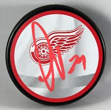 THOMAS GREISS SIGNED DETROIT RED WINGS REVERSE RETRO Puck AUTOGRAPHED +COA picture
