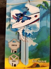 DISNEY STITCH SURFING KWIKSET KW1/KW10 KEYBLANK - READ DETAIL BELOW picture