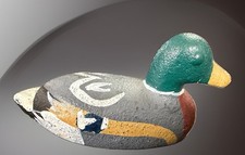 Vintage Cast Iron Mallard Duck Painted  Miniature 3” Paperweight. Nice condition picture