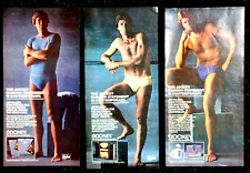 Jockey Underwear Jim Palmer 1980's Vintage Print Ad Lot picture