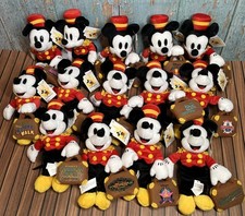 Walt Disney Bellhop Mickey 9β Bean Bag Plush NWT Lot Of 14 Different Resorts picture