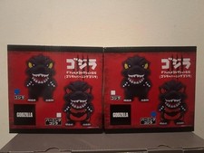 NEW Round1 x Godzilla Collab Deformed Figures COMPLETE SET OF TWO - US Seller picture
