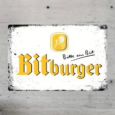 1pc BITBURGER-Inspired Beer Pills Tin Metal Signs - Vintage German Beer Decor wi picture