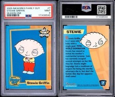 2005 Inkworks Family Guy Season One Stewie Griffin #7 PSA 9 Rookie RC picture