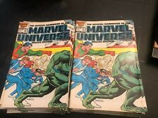 OFFICIAL HANDBOOK OF THE MARVEL UNIVERSE DELUXE EDITION lot of 24 picture