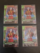 4x Playset Gundam Char Aznable C+ Zeon's Rush ST03-011 Alt Full Art Holo Foil picture