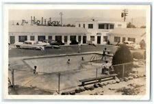 1959 MacGregor's Holiday Motel Swimming Pool View Boise ID RPPC Photo Postcard picture