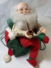 Santa’s Best Head Animated Santa Motion in Chair Head Turns 14.5 X 11 x 11 Used picture