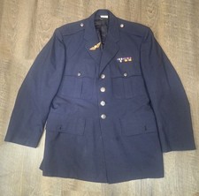 Vintage US Air Force USAF Service Dress Blue Uniform Coat Size 42S Pilot Wings picture