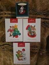 Hallmark Cute As A Button Ornament Lot picture