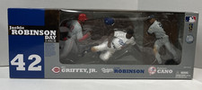 McFarlane Jackie Robinson Day 3-Pack - Ken Griffey Jr. Robinson Cano MLB Figures picture