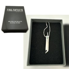 Final Fantasy VII Remake Buster Sword Silver 925 Necklace Pendant Square Enix picture