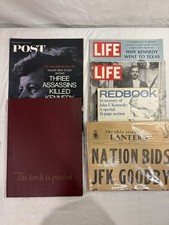 Lot Of JFK Assassination Memoribilia. Book Newspaper Magazines. Life Ny Post picture