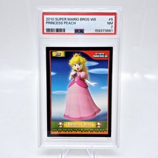 2010 Nintendo Wii Super Mario Princess Peach #5 PSA 7 Enterplay picture