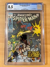 AMAZING SPIDER-MAN #82 CGC 8.5 WHITE / MARIE SEVERIN COVER / ELECTRO APPEARANCE picture