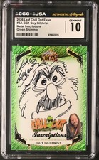 🌟 - 2025 Leaf Metal Inscriptions GUY GILCHRIST GREEN AUTO /50 - CGC Gem Mint 10 picture