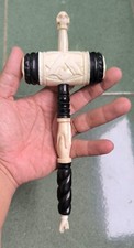 Custom order Masonic Gavel From Wood & Deer ANTLER Hand Carved (Ready 2 weeks) picture