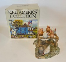 Vtg Schmid RFD America Lowell Davis Gossips Chicken Hen Figurine 1983 Scotland picture