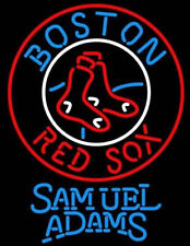 Boston Red Sox Samuel Adams Neon Sign Light 24x20 Lamp Beer Bar Wall Decor picture