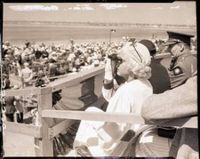 Jean Harlow Watching Air Race 1933 Photo Los Angeles, CA- Jean Harlow, origina picture