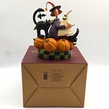 Williraye Studio Pumpkin Patch Friends Halloween Witch Resin Figurine Boxed picture