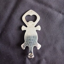 Vintage Steel Alligator Lizard Bottle Opener Japan 4-5/8