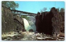 Passaic Falls Paterson NJ Postcard - Alexander Hamilton picture