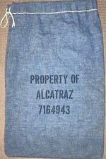 Original Vintage Authentic Property of Alcatraz Prisoner Bag Used on Alcatraz picture