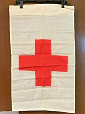 Vintage GI Issue Red Cross Flag - Vietnam Era picture