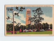 Postcard Singing Tower in Peaceful Mountain Lake Sanctuary Lake Wales Florida picture