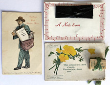 1910 AMAZING Mechanical Postcards Mini View Books Boston LA CA Music * LOOK * picture