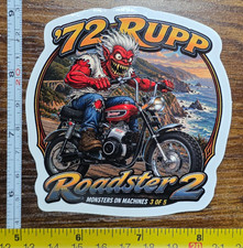 1972 Rupp Roadster 2 Minibike 9x9cm Durable Die-Cut Vinyl Sticker 3 of 5 picture