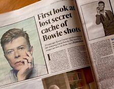 David Bowie Unseen Photos Kevin Davies Exhibit A London Day Newspaper Article 24 picture