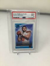 2018 Donruss Rated Rookie #303 Baker Mayfield Browns RC PSA 9 MINT picture
