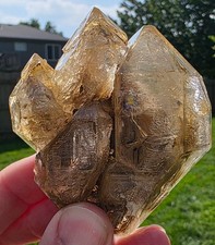 🔥 GOLDEN SMOKY SKELETAL / ELestial FENSTER QUARTZ — BALOCHISTAN, PAKISTAN 🔥 picture