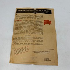 1964 American Cyanamid Explosives Safety Brochure Dynamite Mining Blasting picture