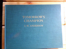 1946 SIGNED LMTD ED. BOOK TOMORROWS CHAMPION THOROUGHBRED RACE HORSE ANDERSON picture