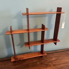 Vintage MCM Wood Shelf Wall Hanging Display 22 inch 1950s Wall Decor picture