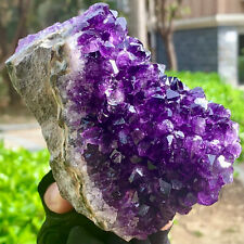 1.54LB  Very Rare Natural Amethyst Flower Cluster Specimen Healing picture