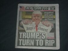 2020 FEBRUARY 6 NEW YORK POST NEWSPAPER - SENATE ACQUITS TRUMP ON BOTH ARTICLES picture