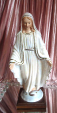 Rare Vintage Miraculous Madonna Ceramic Figurine Statue 1983 Religious Classics picture