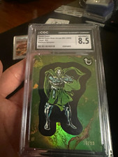 Topps 2025 Marvel Comic Book Heroes 50th Doctor Doom #36 Electrum /99 CGC 8.5 picture