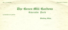 VINTAGE FINDLAY OHIO THE GREEN MILL GARDENS RIVERSIDE PARK LETTERHEAD Z7024 picture